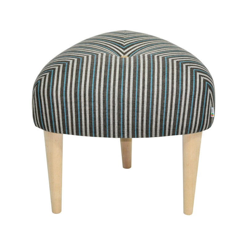 Solid + Manufactured Wood Accent Stool, Multi-coloured