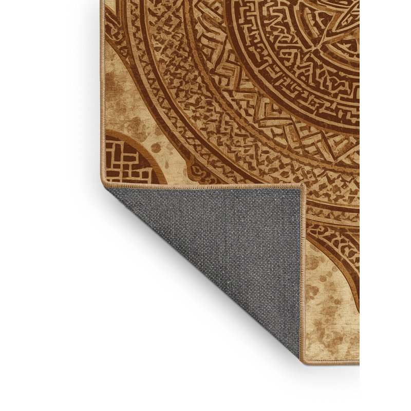Tapis moelleux moelleux d'inspiration marocaine Medina, 6 X 9