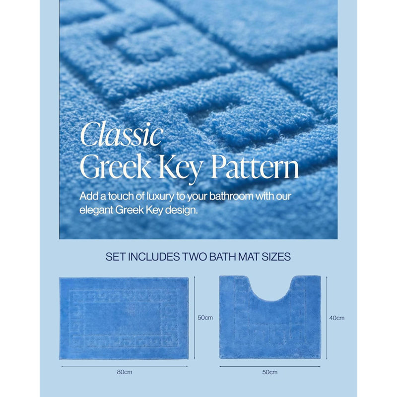 Polypropylene Bath Mat, Blue