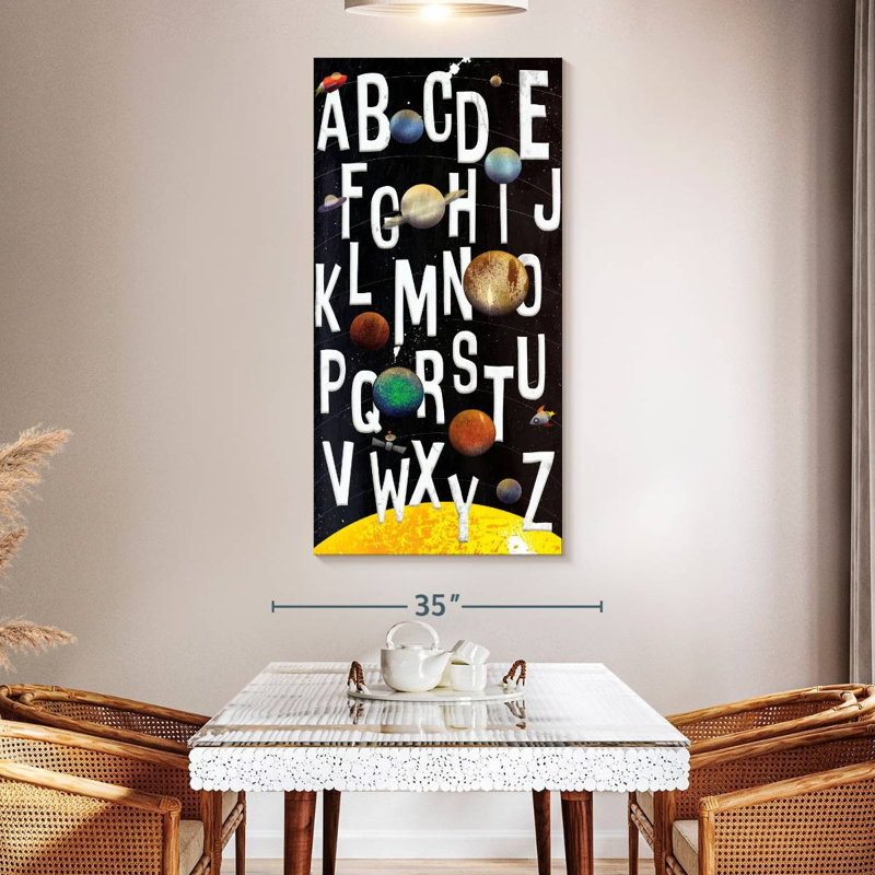 ABC Galaxy, 54" H x 27" W