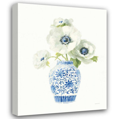 «Lark Manor ™ Nai, Danhui», art sur toile tendue sous le titre: Floral chinois blanc II