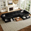 169.4” reversible modular sofa in real velvet Wylodene-1664623246