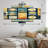 'The Illusion Of Time Future Minimalism III - Modern Geometric Canvas Print - 5 Panels