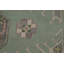 Tapis vert à motif géométrique vert Oushak