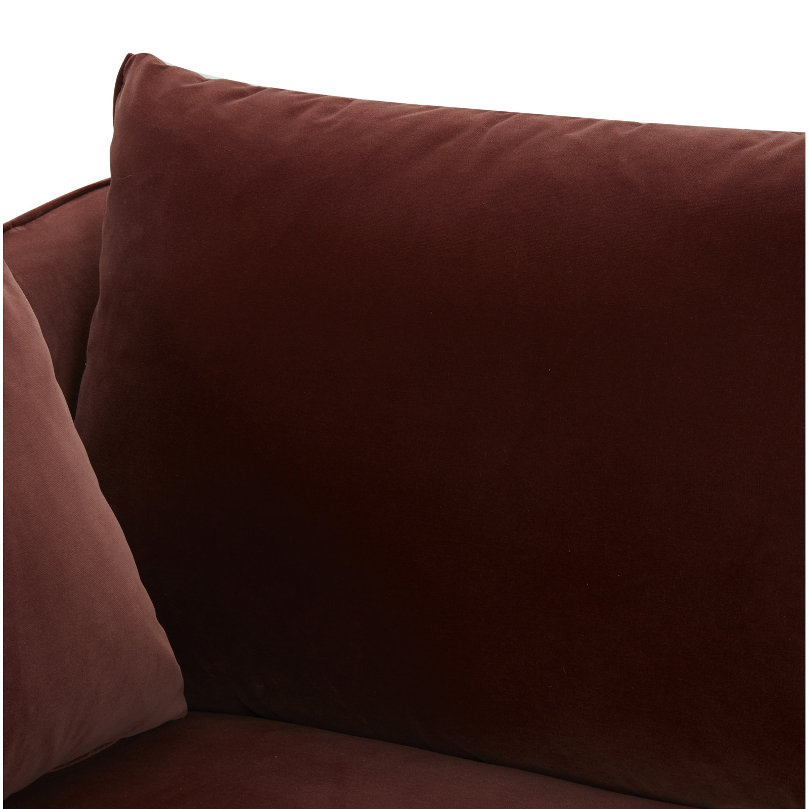 Rae 2-Piece Linen Living Room Set, Falkirk Reddish Brown Velvet