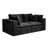78.8*39.4"Modular Sectional Sofa Seat,Upholstered Compressed Couch For Living Room,Bedroom,Apartment,No Assembly Required,2PC Free Combination,Plush Corduroy Fabric,BLACK-1394505111