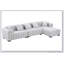 L-Shape Sectional Sofa With Deep Tufted Velvet Upholstered Right Chaise Modular Sofa