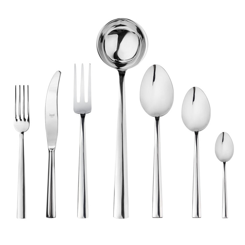 Levantina Flatware Set - 51 Pieces - Stainless Steel, Silver
