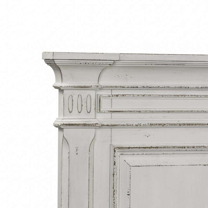 Ensemble de chambre avec grand lit à panneau et deux tables de chevet Exmouth, Grand