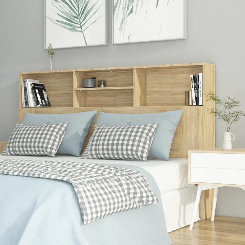 Melby Headboard Cabinet, Sonoma, King (5')