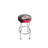 Upholstered Adjustable Height Counter Stool with Metal Frame-74877238