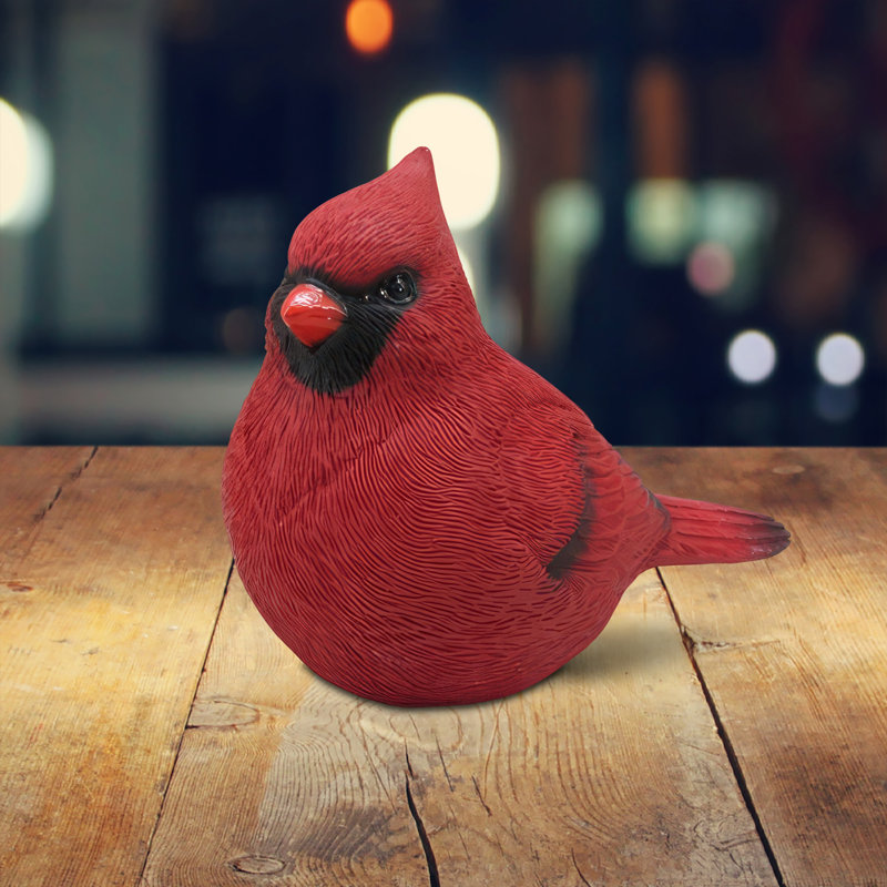 6.75"W Red Cardinal Figurine