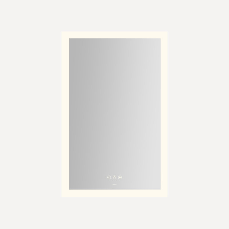Instinct Lighted Rectangular Mirror, Perimeter Light Pattern, 20" x 30" x 7/8"