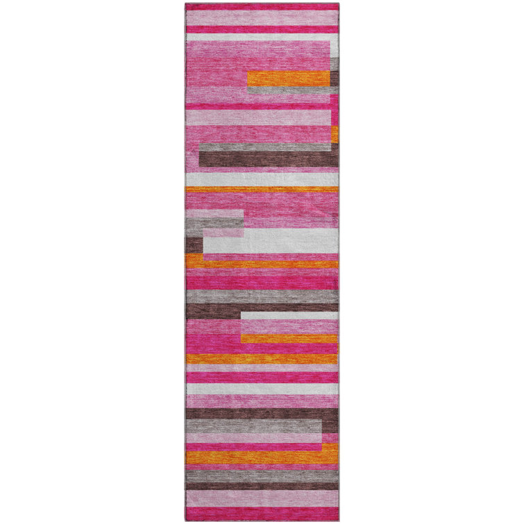 Premium Machine Washable Prisco Blush Rug