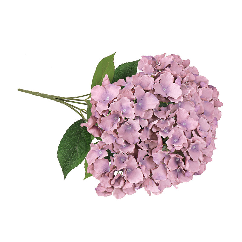 Bouquet de tiges de fleurs d'hortensia artificielles, Mauve