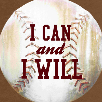 Baseball ball 2 - Art textuel sur toile tendue