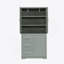 Armoire de rangement avec portes et trois tiroirs pour la salle de bain-1128938928