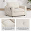 Chaise d'appoint moderne en chenille, canapé rembourré simple avec port de charge-1491915744
