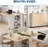 Folding Dining Table with Storage & Wheels, Space Saving Kitchen Table with Drawer for Small Spaces-450737100