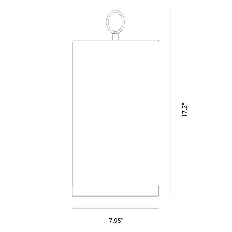 Lampe de table 17,2 po argent