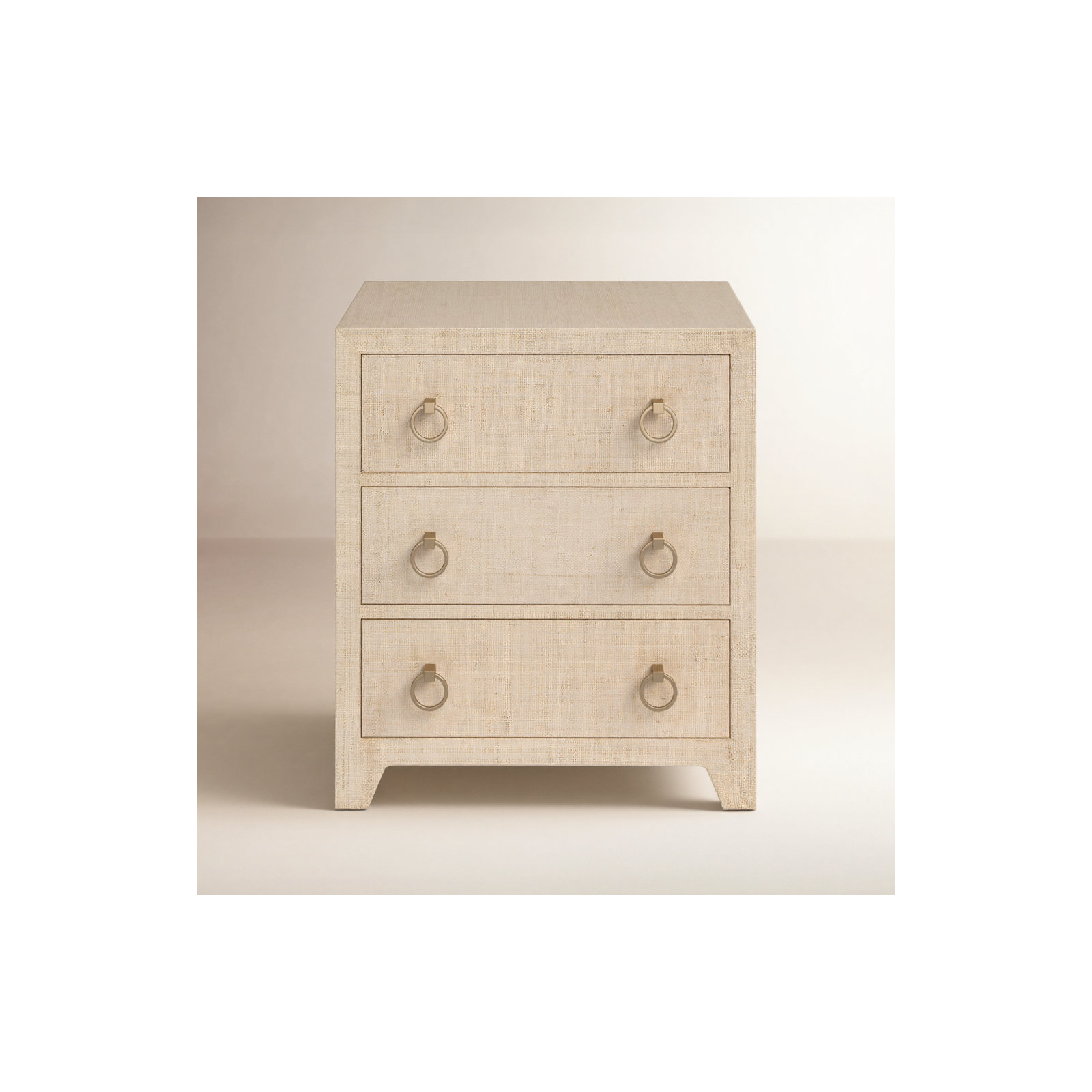 Cleo 3 - Drawer Raffia Dresser, Natural