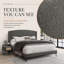 Lit plateforme tapissier Padilla Queen Boucle-1587690129