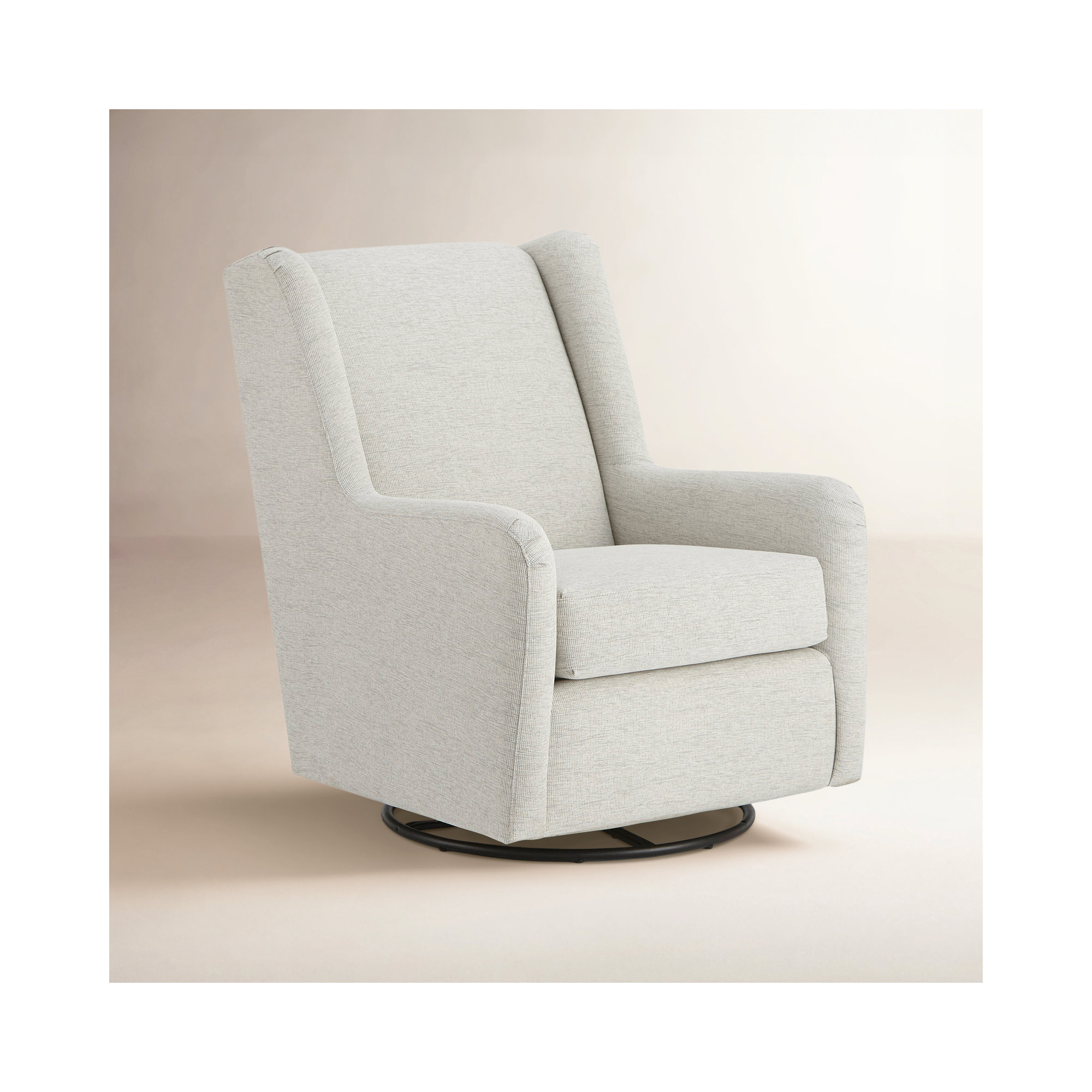 Upholstered Swivel Glider, Galloway Canvas Performance