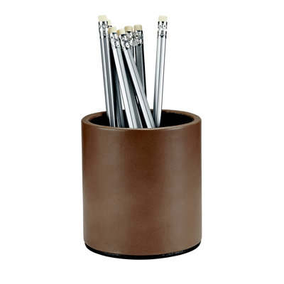 Graphic Image Pencil Cup, Leather