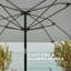 Parasol de marché en aluminium 7,6 pi 8 côtes-51106968