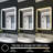 28 in.W x 36 in.H Wall Mounted Bathroom Rectangle White Framed LED Mirror With Anti-Fog, Memory Function-1536167640-1536167641