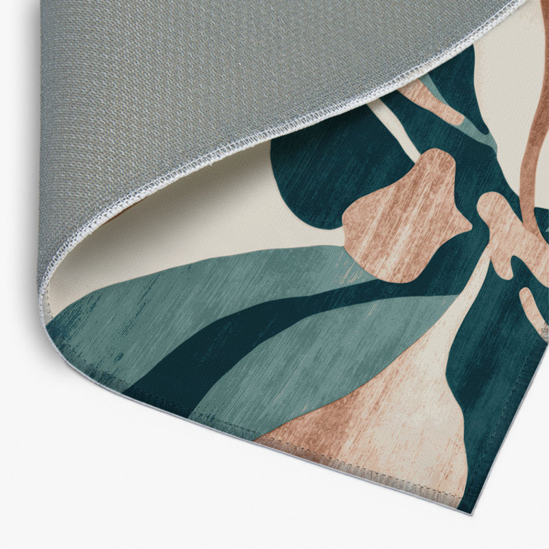 Watercolor Gray Indoor and Outdoor Area Rug, Rectangle 8' x 10'