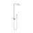Wall Mounted Rectangular Rain Shower Head Set With Handheld Shower-120960208