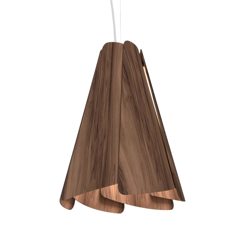 Fuchsia 1 - Light Pendant, American Walnut