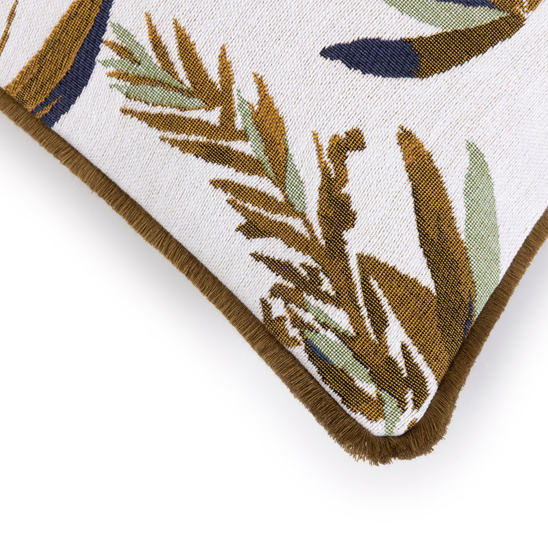 Lemiroen Decorative Pillow, Olive/White/Black