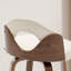 Leona Wooden Faux Leather Stools-596704512-596704515