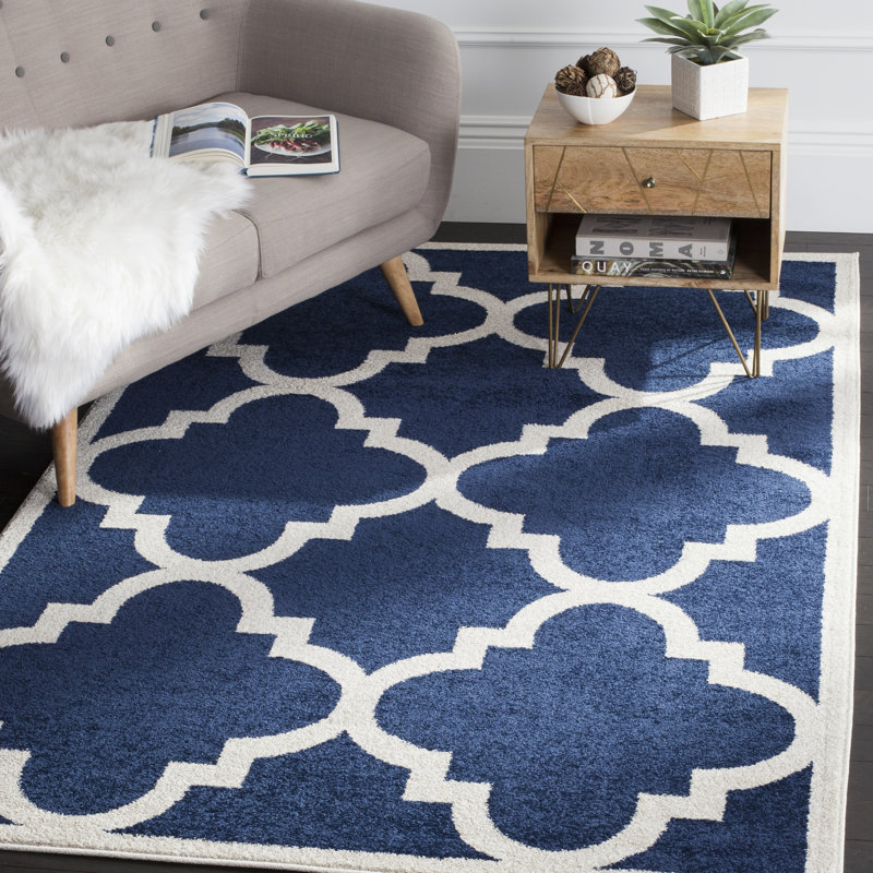 Kathy Geometric Hand Woven Area Rug, Rectangle 122 x 183 cm