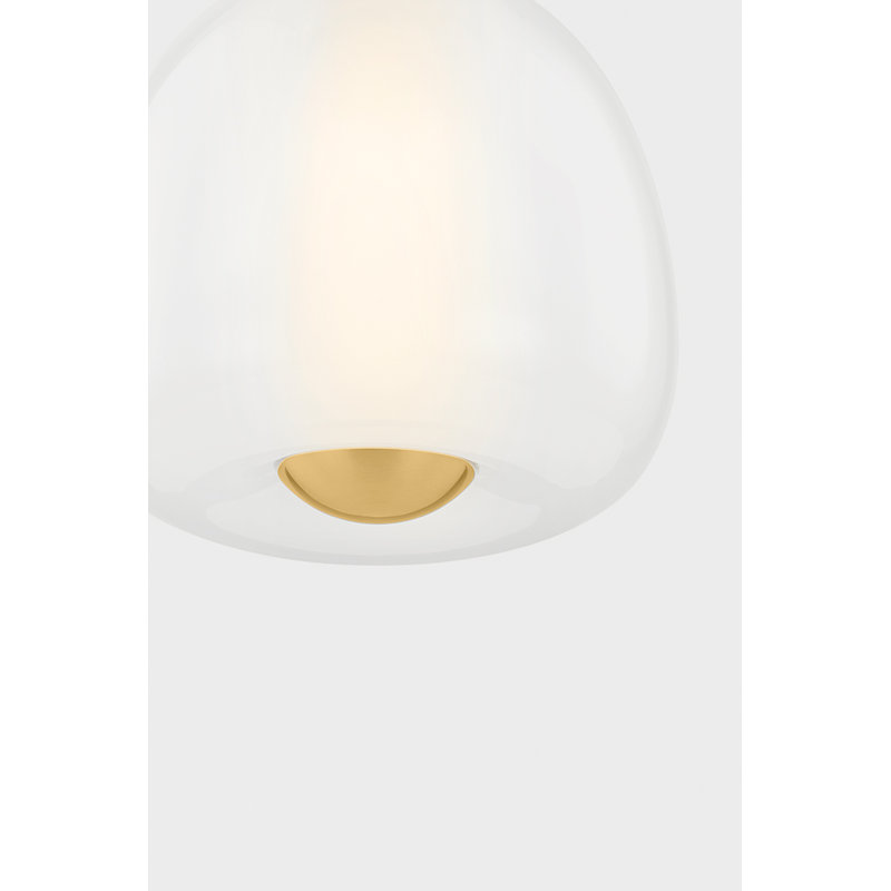 SCRANTON Pendant, Brass, 14.25" H x 15" W x 15" D