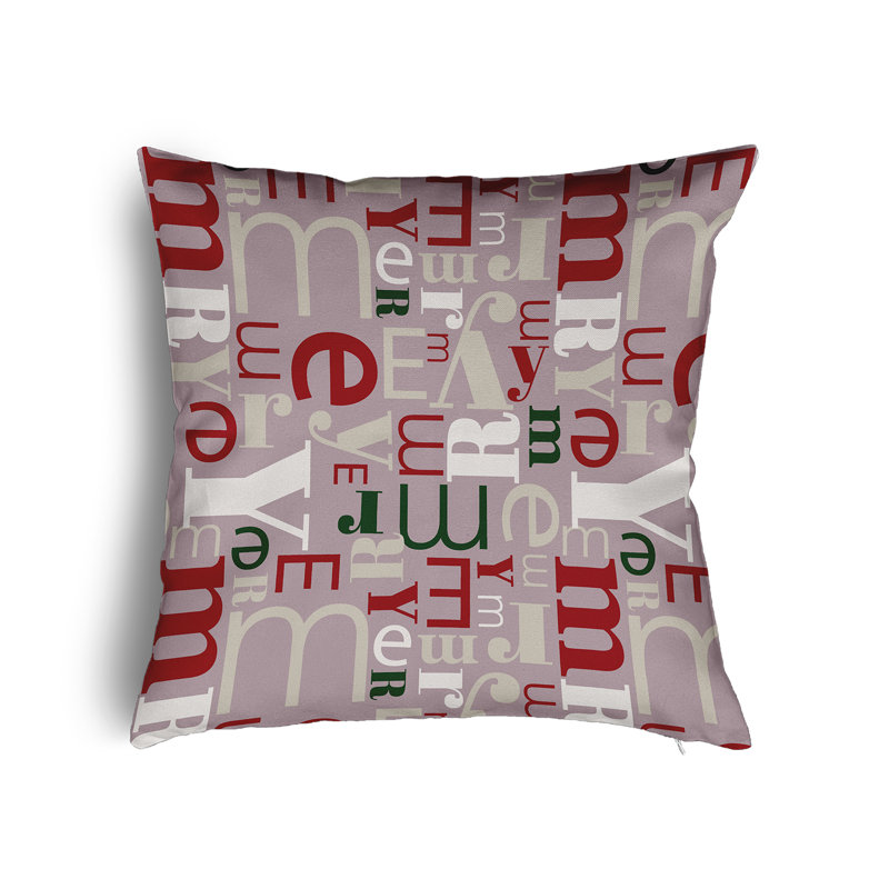 Hobart Square Cushion, 50cm H x 50cm W x 13cm D, Snow