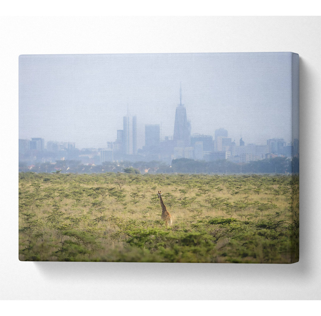 Grüne Giraffe Skyline