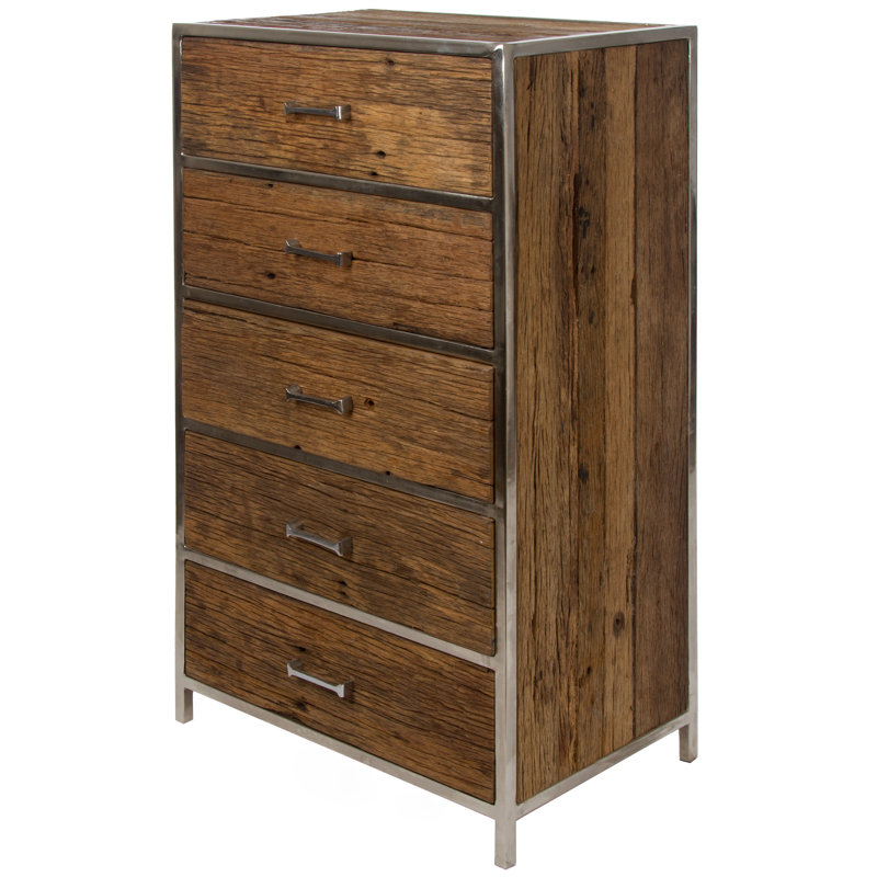 Marsily 60cm W 5 - Drawer Chest of Drawers