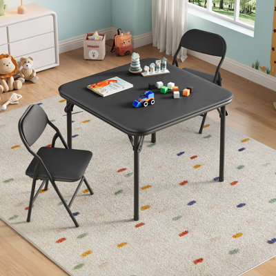 Ensemble de table et de chaises pliantes pour enfants pour la salle à manger, l'artisanat, la salle de classe et l'intérieur / extérieur