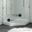 Receveur de douche Voltaire 42 po x 42 po en acrylique blanc, à seuil unique, drain central, néo-angle