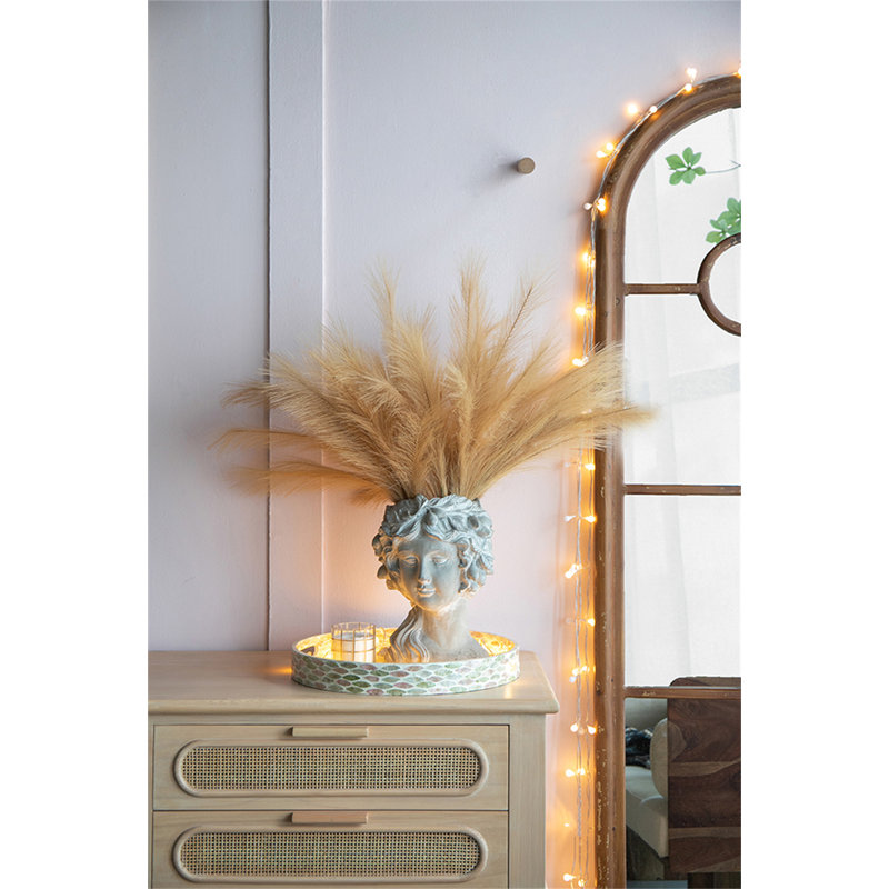 Pot à fleurs en ciment Bethea, H 11,6 po x l 7,9 po x P 8,9 po, Gris