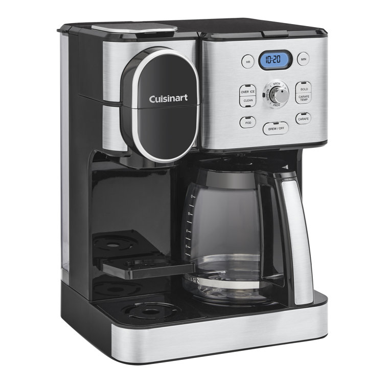 Cuisinart 2-IN-1 Center Combo Brewer Coffee Maker, White