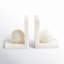 Alabaster Ball Non-skid Bookends