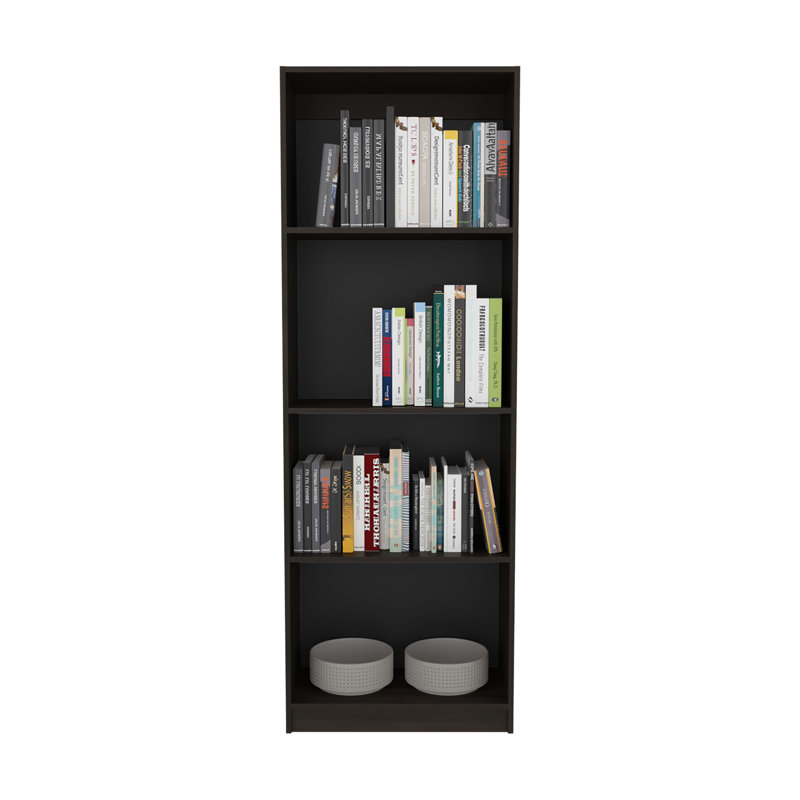 Bibliothèque à 4 tablettes Home, 71.16" H x 11.76" W x 24.65" D