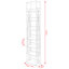154 cm H x 32 cm W Etagere Bookcase-7225301