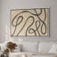 Art mural encadré, impressions murales abstraites rétro pour chambre à coucher - 16 po x 24 po-1127282364