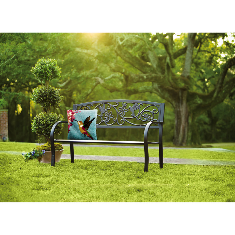 Banc de jardin en métal Kopnisky Hummingbird