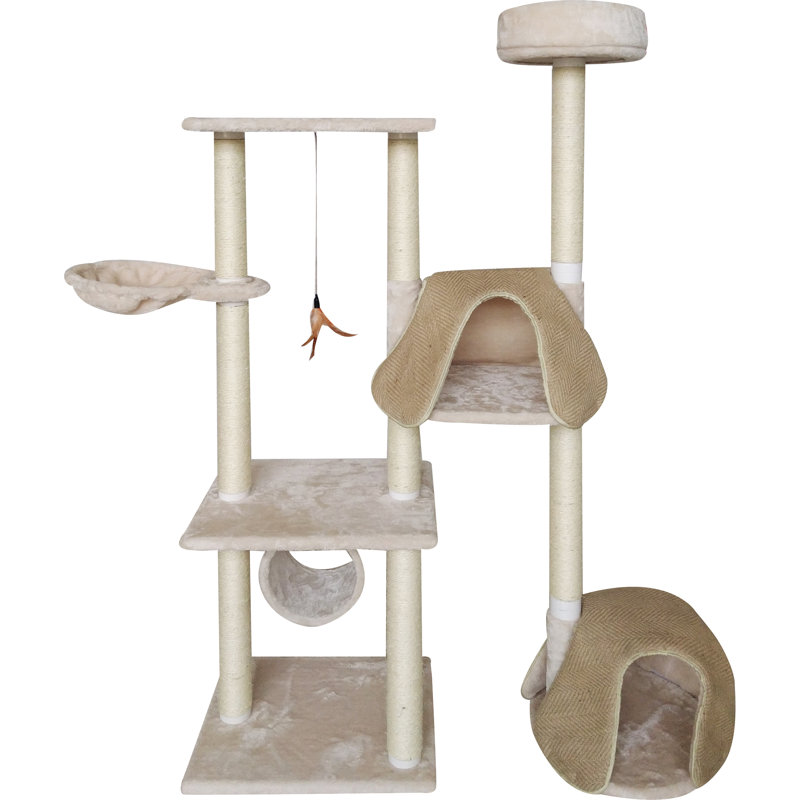 Arbre à chat 65" de propriétaire deluxe